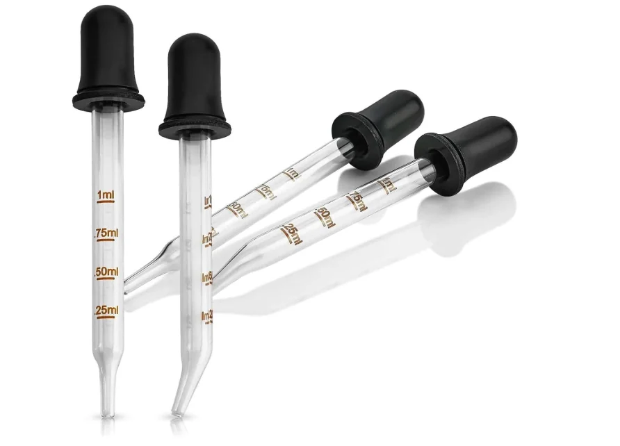 Pipettes doseuses en verre (lot)
